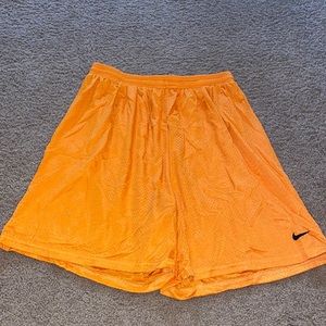 Mes orange athletic shorts